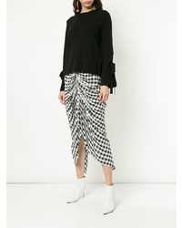 Женский черный свитер с круглым вырезом от G.V.G.V.