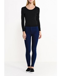 Женский черный свитер с круглым вырезом от MinkPink