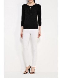 Женский черный свитер с круглым вырезом от Morgan