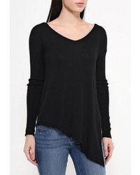Женский черный свитер с круглым вырезом от Motivi