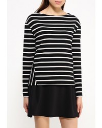 Женский черный свитер с круглым вырезом от Motivi