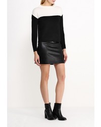 Женский черный свитер с круглым вырезом от Motivi