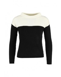 Женский черный свитер с круглым вырезом от Motivi