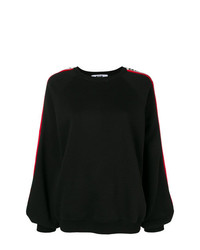 Женский черный свитер с круглым вырезом от MSGM