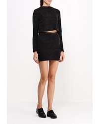 Женский черный свитер с круглым вырезом от NATIVE YOUTH