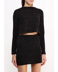 Женский черный свитер с круглым вырезом от NATIVE YOUTH