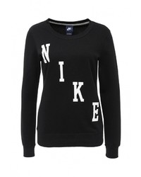 Женский черный свитер с круглым вырезом от Nike