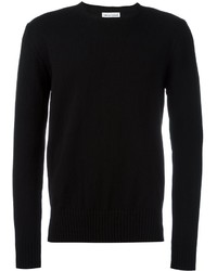 Мужской черный свитер с круглым вырезом от Officine Generale