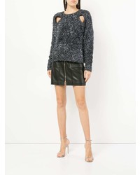 Женский черный свитер с круглым вырезом от Alice McCall