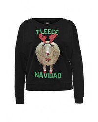 Женский черный свитер с круглым вырезом от Only