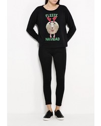 Женский черный свитер с круглым вырезом от Only