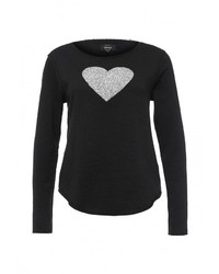 Женский черный свитер с круглым вырезом от Only