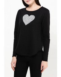 Женский черный свитер с круглым вырезом от Only