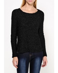 Женский черный свитер с круглым вырезом от Only