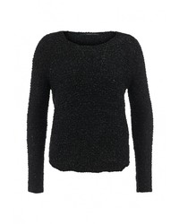 Женский черный свитер с круглым вырезом от Only