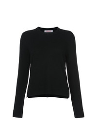 Женский черный свитер с круглым вырезом от Organic by John Patrick