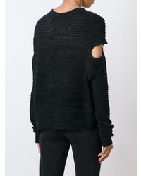 Женский черный свитер с круглым вырезом от Lost & Found Ria Dunn