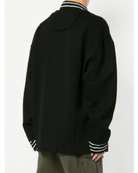 Мужской черный свитер с круглым вырезом от Juun.J