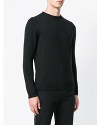 Мужской черный свитер с круглым вырезом от Alyx