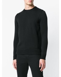 Мужской черный свитер с круглым вырезом от Alyx