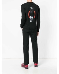 Мужской черный свитер с круглым вырезом от Alyx