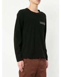 Мужской черный свитер с круглым вырезом от Cerruti 1881