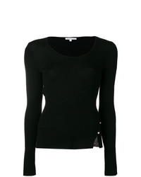 Женский черный свитер с круглым вырезом от Patrizia Pepe