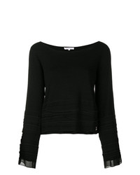 Женский черный свитер с круглым вырезом от Patrizia Pepe