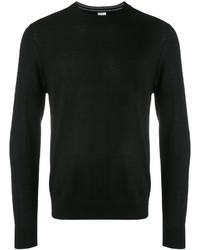 Мужской черный свитер с круглым вырезом от Paul Smith