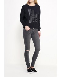 Женский черный свитер с круглым вырезом от Pepe Jeans
