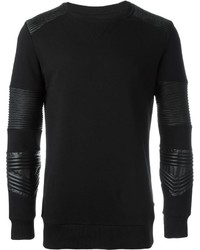Мужской черный свитер с круглым вырезом от Philipp Plein