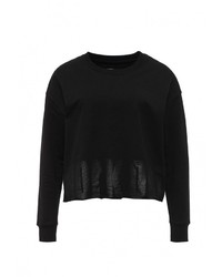 Женский черный свитер с круглым вырезом от Piazza Italia