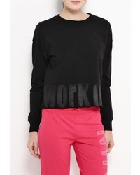 Женский черный свитер с круглым вырезом от Piazza Italia