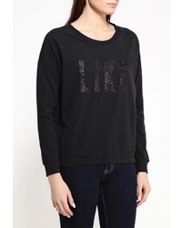 Женский черный свитер с круглым вырезом от Piazza Italia