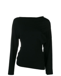 Женский черный свитер с круглым вырезом от Pinko