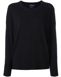 Женский черный свитер с круглым вырезом от Polo Ralph Lauren