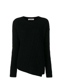 Женский черный свитер с круглым вырезом от Pringle Of Scotland