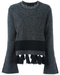 Женский черный свитер с круглым вырезом от Proenza Schouler