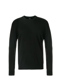 Мужской черный свитер с круглым вырезом от Ps By Paul Smith
