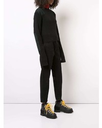 Женский черный свитер с круглым вырезом от Proenza Schouler