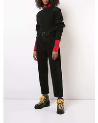 Женский черный свитер с круглым вырезом от Proenza Schouler