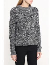 Женский черный свитер с круглым вырезом от QED London