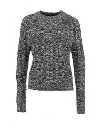 Женский черный свитер с круглым вырезом от QED London