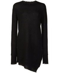 Женский черный свитер с круглым вырезом от R 13