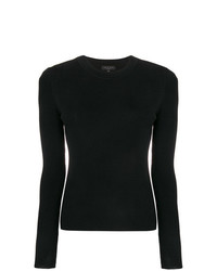 Женский черный свитер с круглым вырезом от Rag & Bone