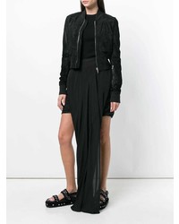 Женский черный свитер с круглым вырезом от Rick Owens