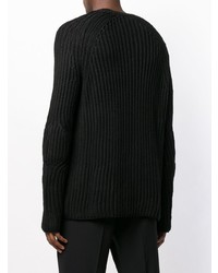 Мужской черный свитер с круглым вырезом от Neil Barrett
