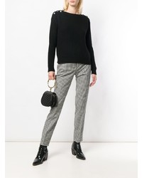 Женский черный свитер с круглым вырезом от Max Mara