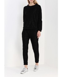 Женский черный свитер с круглым вырезом от Rinascimento