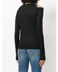 Женский черный свитер с круглым вырезом от Rag & Bone